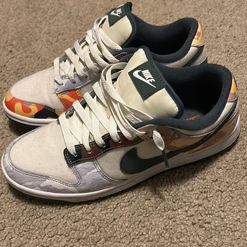Multi-Camo Dunks.